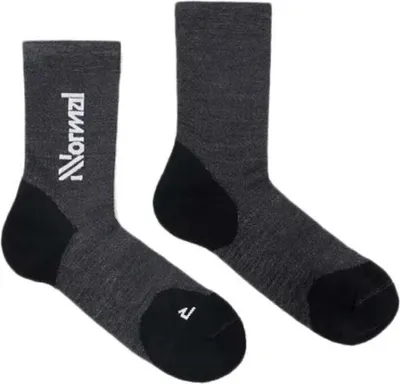 Produktbild von Nnormal Merino Half Lange Socken Schwarz EU 39 1/3-42 2/3 Herren,Damen Schwarz EU 39 1/3-42 2/3
