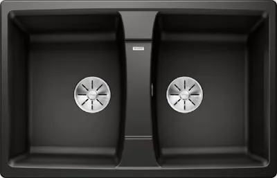 Immagine prodotto di Lavello Blanco Lexa 8, in Silgranit, dimensioni 780x500 mm, colore nero, codice prodotto 525906