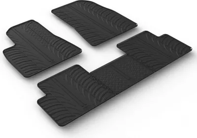 Produktbild von Gledring Fußmatten Set Gummi für TESLA Model 3 (5YJ3) Vorne+Hinten