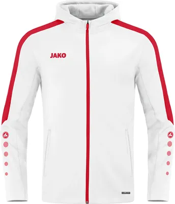Produktbild von Jako Kapuzenjacke Power weiß/rot L