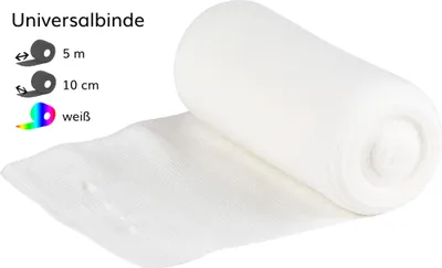 Produktbild von Lenkelast Universalbinde 10 cmx5 m einz.verpackt 10 St