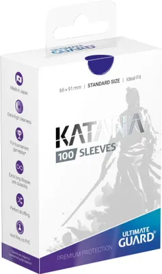 Produktbild von Ultimate Guard Katana Sleeves Standardgröße Blau (100)