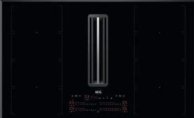 Image de AEG CCE84779FB Black Built-in 83 cm Zone induction hob 4 zone(s) Built-in hood