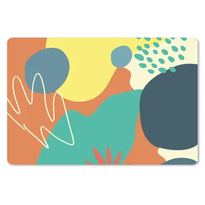 Produktbild von MuchoWow® Schreibtischunterlage Sommer - Flecken - Pastell 60x40 cm - XXL Mauspad - Großes Mauspad