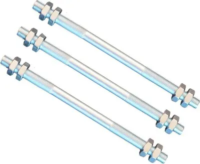 Produktbild von 3 Stück Gewindestange M12 Rechts - Links Gewinde 160 mm + 12 Muttern