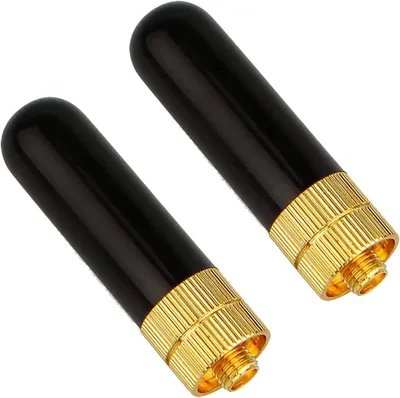 Immagine prodotto di Retevis RT805S Antenna radio SMA-F compatibile con RT5 RT5R RT5RV RT7 BF UV-5R BF GT-3TP BF-888S Kenwood Wouxun TYT Puxing Antenna corta VHF/UHF a doppia banda per radio ricetrasmittenti (2 pezzi)