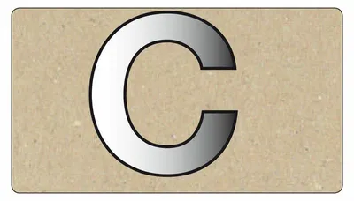 Produktbild von Spiegelornamente Grobuchstabe C