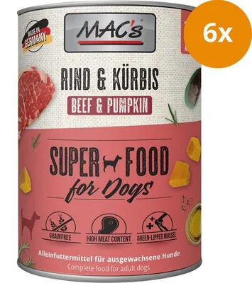 Immagine prodotto di MAC's Dog Manzo e Zucca 800gx6