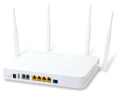Produktbild von PLANET GPN-400ACV, Optische Netzwerkeinheit (ONU), Weiß, IEEE 802.11e, IEEE 802.3, IEEE 802.3u, IEEE 802.3ab, IEEE 802.3x, 10,100,1000 Mbit/s, 10/100/1000Base-T(X), 1250 Mbit/s