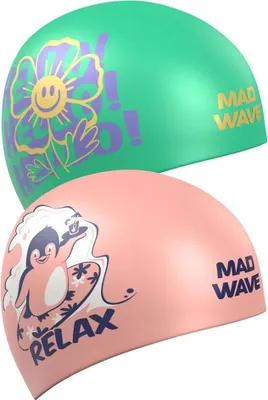 Image de Madwave Reverse Relax Bonnet de natation junior Rose Rose One Size