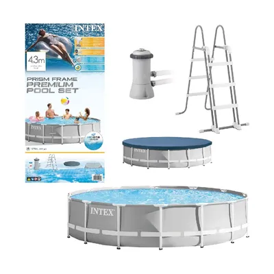 Obrázek produktu pro Intex 26720, 12706 l, Rámový bazén, Děti a dospělí, Žebřík, Modrá, Šedá, 61,7 kg