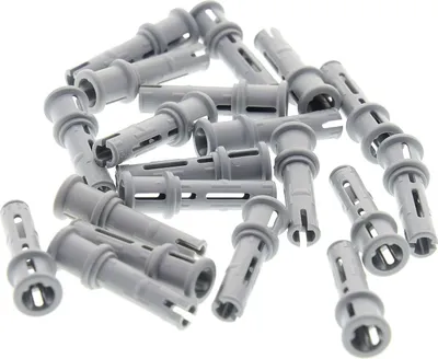 Produktbild von 20x Lego Technic Pin 3L neu-hell grau Stoppbuchse Kleinteile 4211865 65304 32054