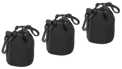 Zdjęcie produktu dla Solidchoice - Etui na obiektyw aparatu wykonane z neoprenu, z sznurkiem do noszenia