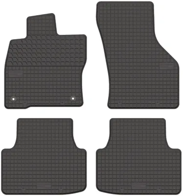 Produktbild von Gummi-Fußmatten für Skoda Octavia IV 2020- (Limousine/Kombi/Liftback) – 4-tlg, Schwarz, passgenau