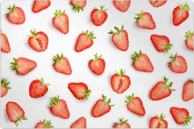 Produktbild von Küchenmatte 80x120 cm Vinylmatte Bodenmatte Dekoration - Weiße Früchte