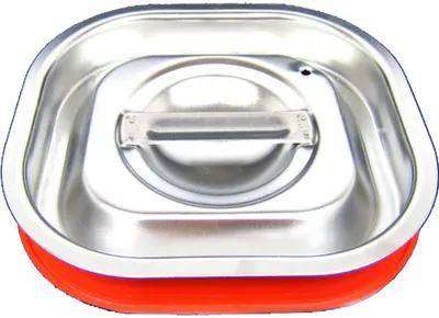 Produktbild von AcMax GN 1/6 Deckel Gastronormbehälter Silikon Abdeckung GN-Behälter Edelstahl