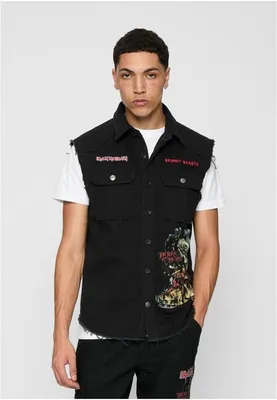 Produktbild von Brandit Iron Maiden Vintage Shirt sleeveless NOTB black, 4XL