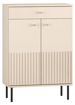 Image de Selsey CALETTO - Meuble à chaussures avec tiroir, Beige, 68 cm