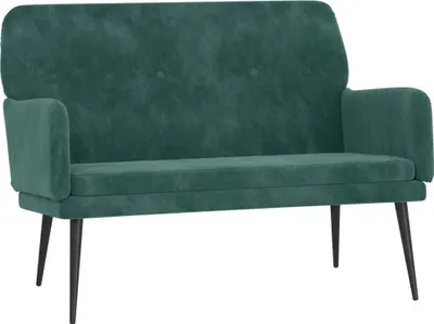 Produktbild von vidaXL Sitzbank Dunkelgrün 108x79x79 cm Samt