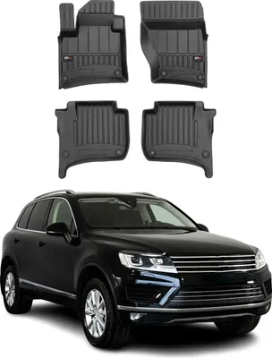 Produktbild von 2010-2017 Porsche Cayenne Fußmatten TPE Schwarz 4 tlg