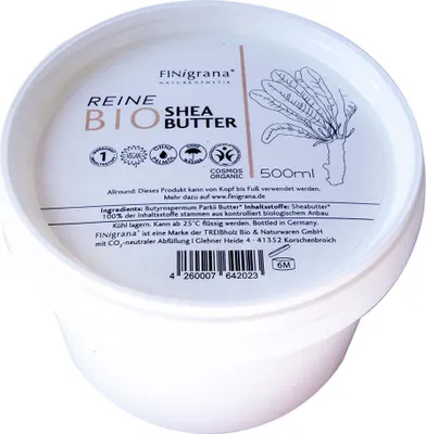 Immagine prodotto di Burro di karité biologico puro 500ml