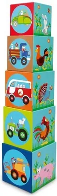 Produktbild von SCRATCH - Jumbo Stapelspiel Pyramide Bauernhof