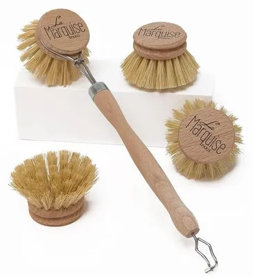 Image de Kit de brosses écologiques, durables, 1 pièce, en bois