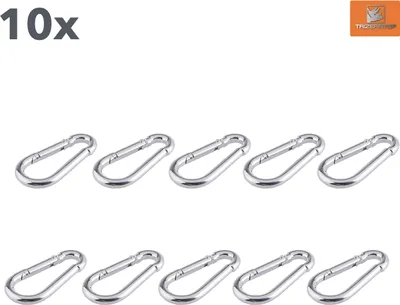 Zdjęcie produktu dla 10x karabińczyki 6x60 mm DIN 5299C