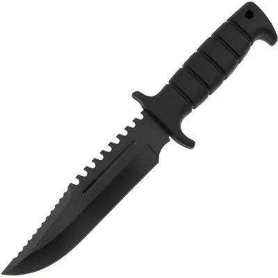 Produktbild von Robustes Outdoor-Messer VX-41096 - Schwarz für Abenteuer und Survival KP41096, KI-generiertes Bild