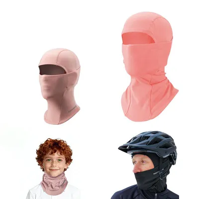 Immagine prodotto di ROCKBROS Inverno Genitori-Figli Antivento Caldo Passamontagna Passamontagna Sport Maschera da sci per sport all'aria aperta Ciclismo, sci, corsa Rosa