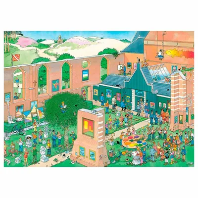 Immagine prodotto di Jumbo Jan van Haasteren Il mercato dell'arte 1000 pezzi