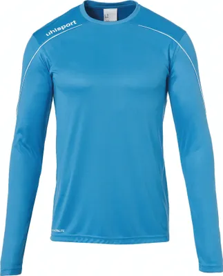 Image de Uhlsport Stream 22 Maillot manches longues homme - Cyan / Blanc