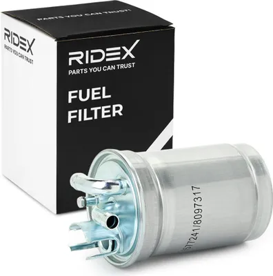 Produktbild von Kraftstofffilter RIDEX 9F0058 Dieselfilter für VW PASSAT Variant (3B6) Leitungsfilter Filtereinsatz