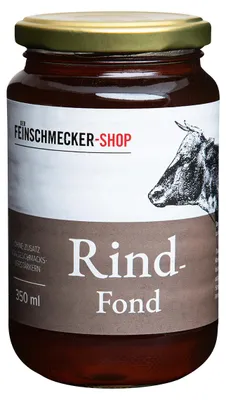 Image de Der Feinschmecker 350ml Rinderfond aus natürlichen Zutaten I Würzige Basis für Suppen und Bratensaucen I Höchste Qualität ohne Geschmacksverstärker für natürliche Aromen bei Rindgerichten