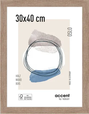 Produktbild von accent by nielsen Holz Bilderrahmen Oslo, 30x40 cm, Eiche