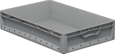 Immagine prodotto di Scatola Euro 60x40x12 cm con Filettatura Interna, Capacità 22 Litri in Polipropilene Impilabile per Settore Alimentare e Non