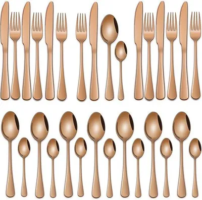 Zdjęcie produktu dla Rosegoud 32-częściowy stal nierdzewna Cutlery Dla 8 Osoby