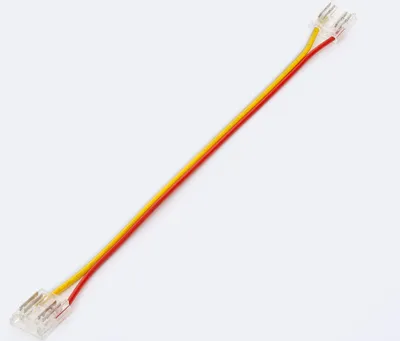 Produktbild von Doppelter Clip-Verbinder mit Kabel für LED-Streifen CCT 24V DC COB & SMD2022 IP20 Breite 10mm CCT