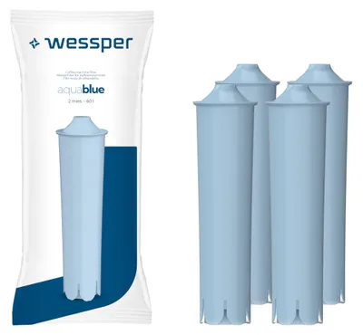 Productafbeelding van Wessper waterfilter voor volautomatische koffiemachines, compatibel met Jura Impressa, set van 4 stuks