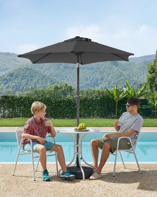 Produktbild von SONGMICS Sonnenschirm Ø210 cm UPF 50+ beidseitig um 30° knickbar