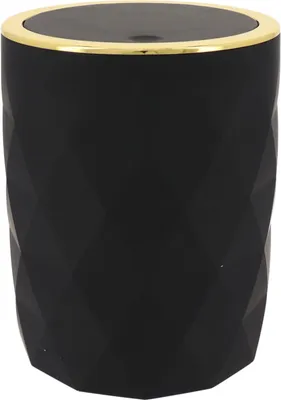 Produktbild von TENDANCE | Mülleimer - Lorantos - 6L - Schwarz - Stilvoll und funktional - Ideal für Bad und Küche