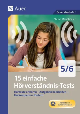 Produktbild von 15 einfache Hörverständnis-Tests 5-6