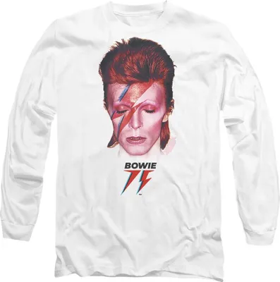 Image de David Bowie - "Aladdin Sane '75" T-shirt homme/femme unie TV9367 (L) (Blanc)