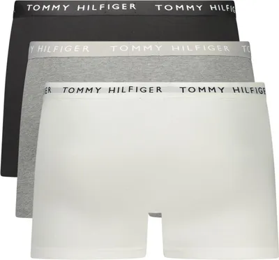 Produktbild von Herren Boxershorts 3er-Pack: Schwarz/Grau/Weiß, Elastisch, Logo, Bio