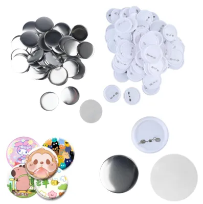 100 Stück Blanko Button-Rohlinge, 58mm, für Button-Maschine