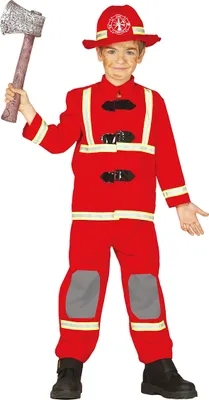 Produktbild von Feuerwehr Kostüm für Kinder, Größe:110/116