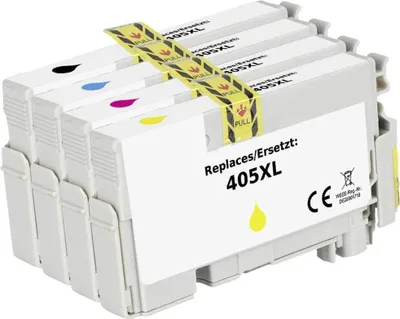Produktbild von Renkforce Druckerpatrone ersetzt Epson 405XL, T05H6, T05H1, T05H2, T05H3, T05H4 Kompatibel Kombi-Pack Schwarz, Cyan, Ma