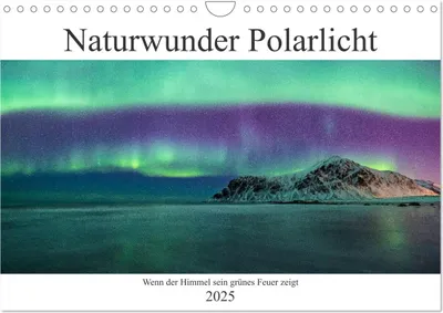 Produktbild von Naturwunder Polarlicht (Wandkalender 2025 DIN A4 quer), CALVENDO Monatskalender