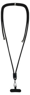 Image de Sans marque - Lanière pour téléphone portable, réglable, en matériau recyclé PF5055 (taille unique) (noir)