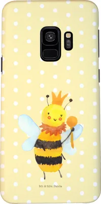 Produktbild von Mr. & Mrs. Panda Samsung Galaxy S9 Handyhülle Biene König - Gelb Pastell - Geschenk, Hülle, Handycover, Cover, Handy Schutzhülle